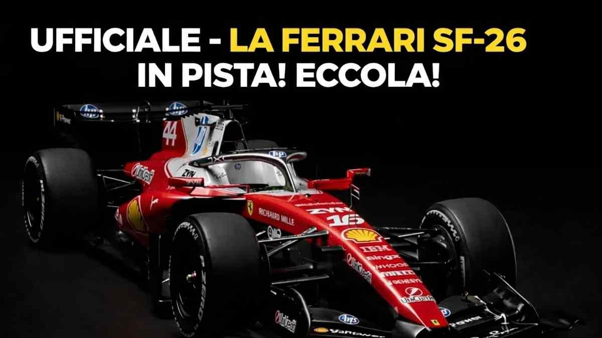 UFFICIALE - Ferrari SF-26, svelata la rivoluzione: livrea Bianco-Rossa e ala Blu! Hamilton il 1° a Fiorano