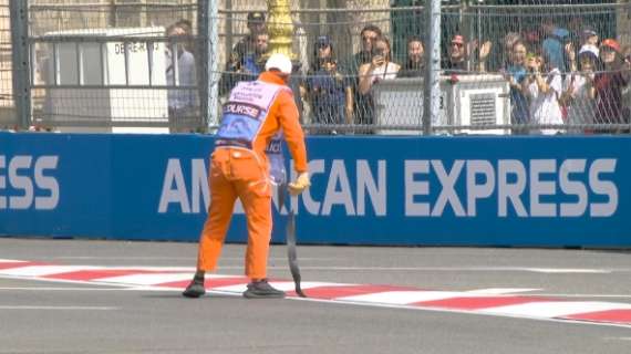 F1 | FP1 Baku: prove libere a lungo interrotte per problemi al cordolo