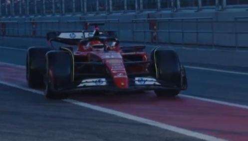 F1 | Ferrari, Leclerc esce dai box a Barcellona: il video