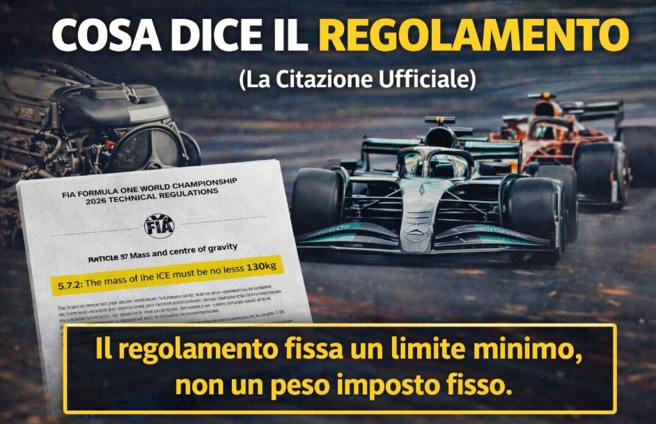 F1 Tech - Il "Giallo" del peso Mercedes spiegato: perché il limite minimo non salva Ferrari