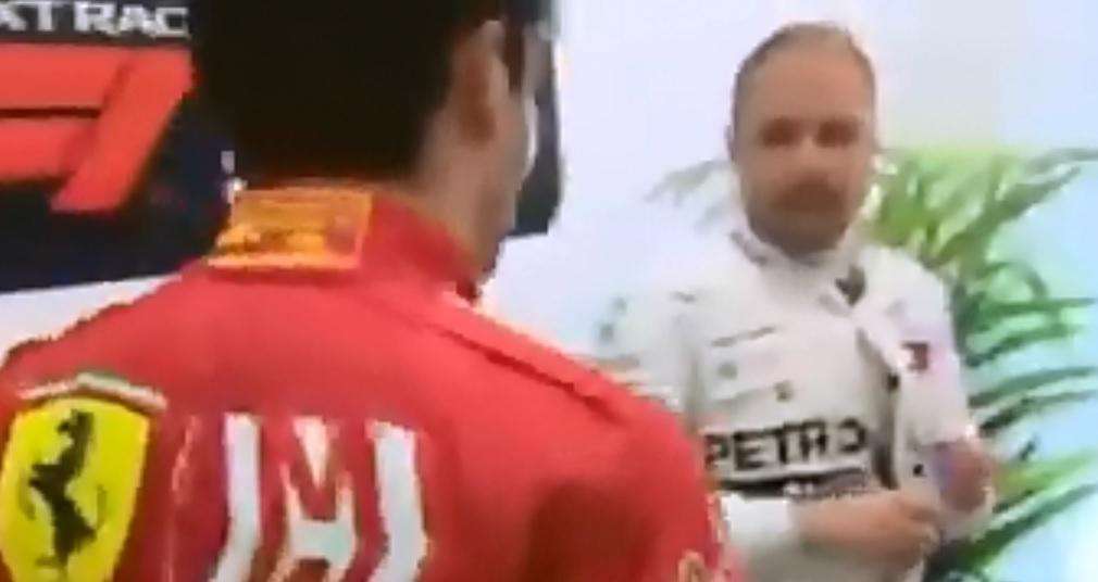 F1 / Bahrain, retro podio: Hamilton si complimenta con Leclerc