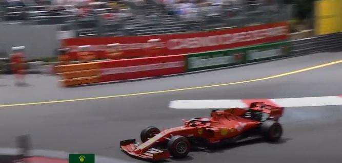 F1  / Gp Monaco, FP3: Vettel a muro, Leclerc non rispetta la VSC ed è investigato (ma 1°)