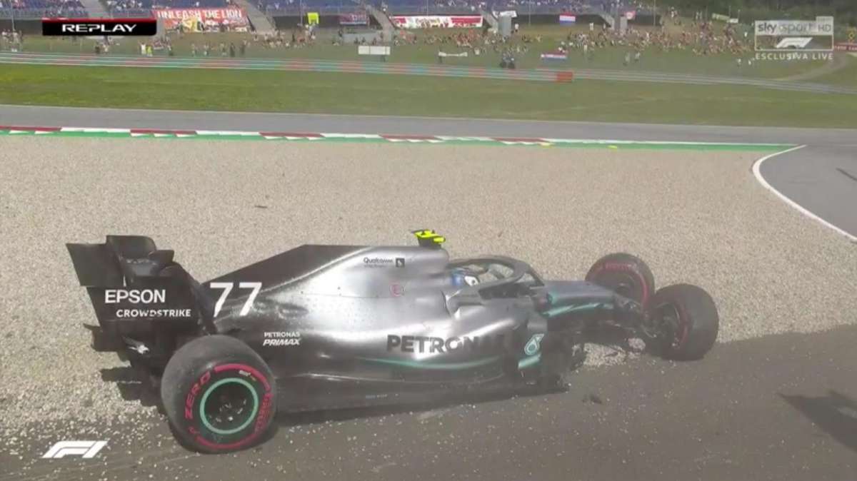 F1/ Gp Austria, incidente per Bottas nelle seconde prove libere