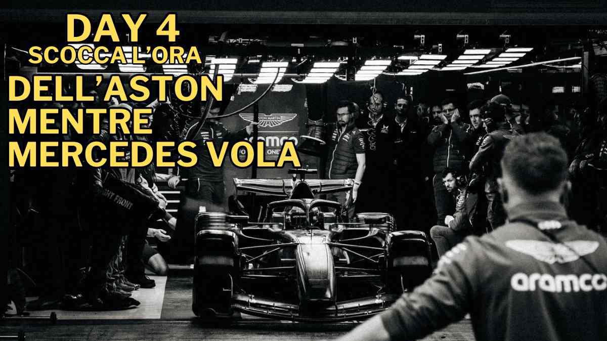 Test Barcellona Day 4: Mercedes fa paura, la Ferrari è una roccia. Ma lo shock è la "Bomba" tecnica di Newey sulla Aston Martin