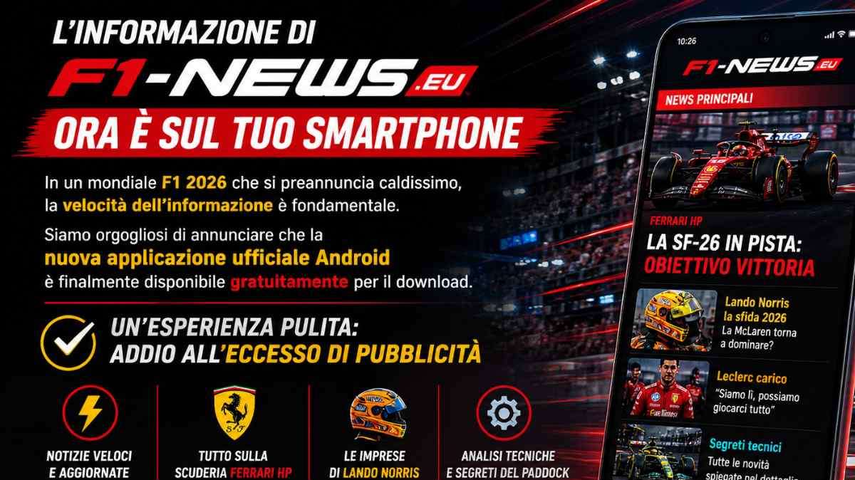 F1 | Scarica l'App ufficiale di F1-News: disponibile su Android