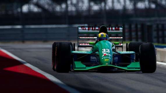 Formula 1 | Silverstone, Mick Schumacher sulla Jordan 191 di papà Michael