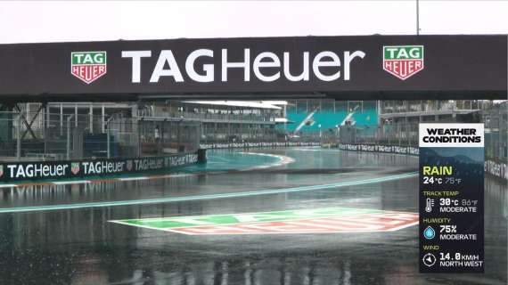 F1 | Sprint Race Miami: pioggia torrenziale, difficoltà anche con full wet: si partirà?