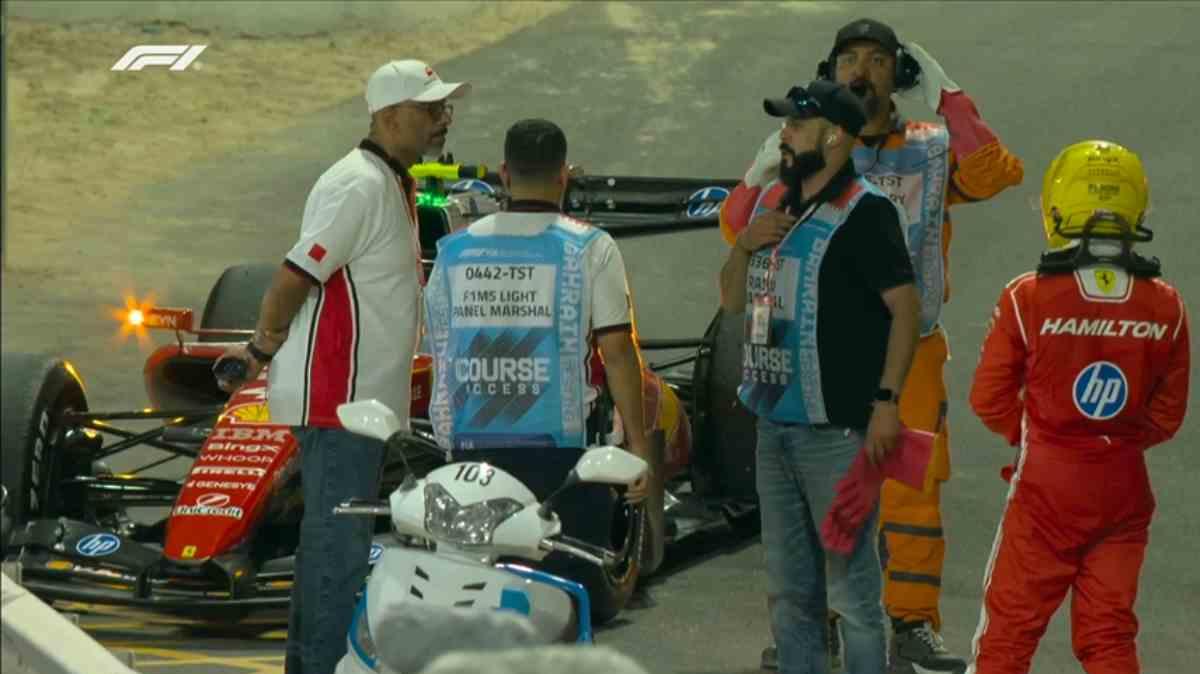 F1 Test, Brivido finale per la Ferrari: Hamilton si ferma in pista dopo 138 giri