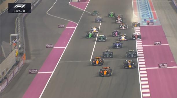 Verstappen brucia Norris alla partenza del Qatar! Bene Antonelli e Hamilton