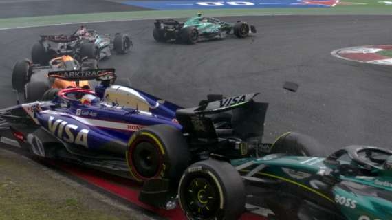 F1 | Gp Cina, Stroll tampona Ricciardo e la reazione di Verstappen è esilarante