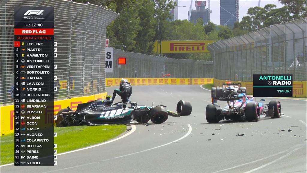 F1 | FP3 Melbourne, Antonelli distrugge la Mercedes: qualifiche a rischio