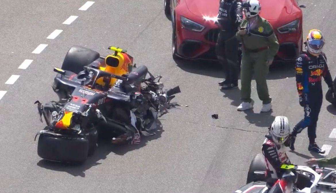 F1 | Gp Monaco, la partenza: Sainz problemi. Perez disintegra la macchina
