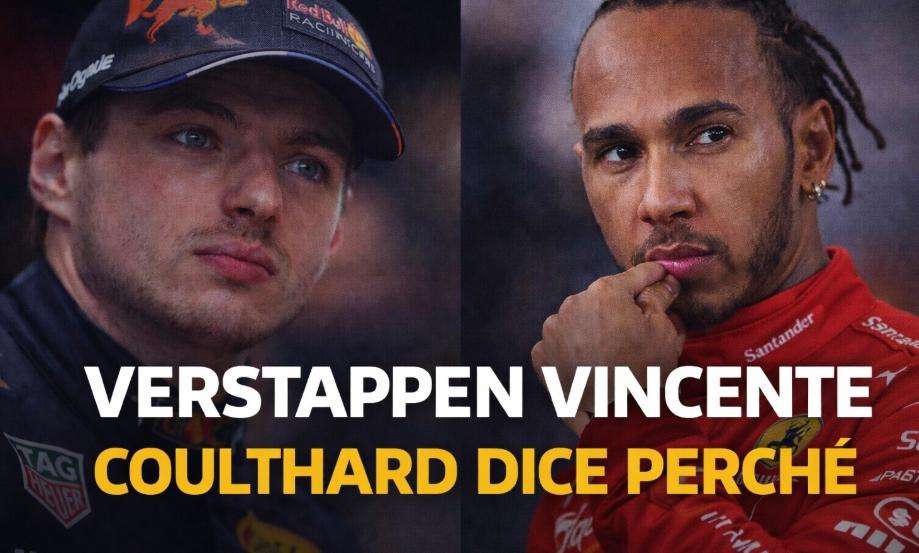 Ferrari: Verstappen meglio di Hamilton, Coulthard spiega perché oggi