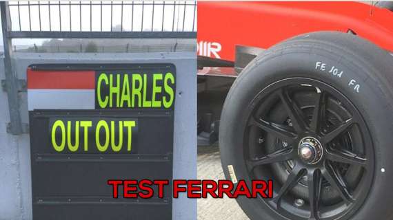 Formula 1 / Ecco la Ferrari in pista a Jerez: Leclerc-Sainz per i test sulle gomme da 18''