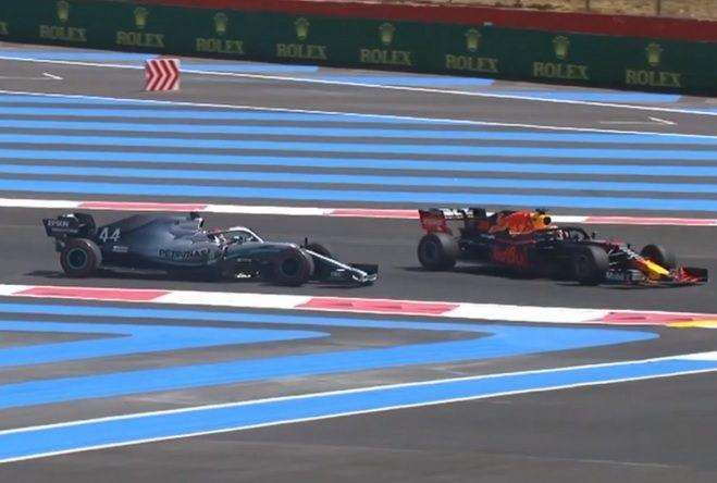 F1 / Gp Francia, Hamilton si salva grazie a Verstappen stesso e ai commissari: "Ha guardato due volte gli specchietti"