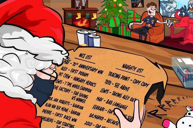 F1 / La letterina a Babbo Natale della Red Bull: fra i cattivi Wolff e una scuderia