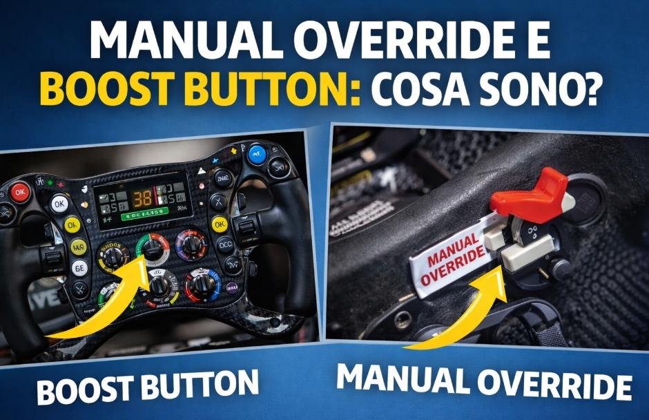 F1 2026, addio al DRS: come funziona il "Manual Override" e il nuovo Boost Button