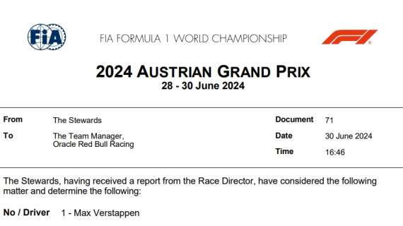 F1| Il verdetto dei commissari sull'incidente Verstappen-Norris