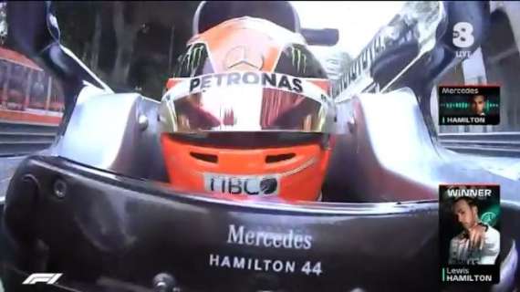 F1 / Gp Monaco: Hamilton resiste a Verstappen e vince, Vettel 2° con Max penalizzato, Leclerc spettacolo e ritiro