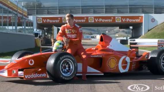 F1 / Ferrari, Mick Schumacher sulla F2002 di papà Michael