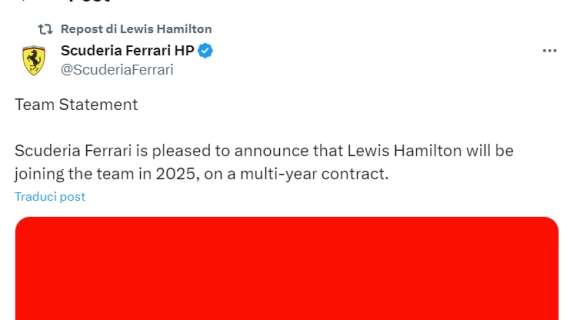 F1 | Ferrari, Hamilton “in Rosso”: i post dimenticati riemergono