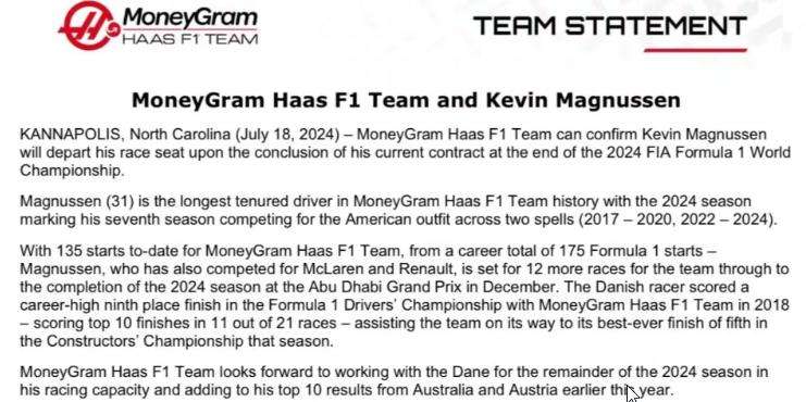 F1 | UFFICIALE, Ocon alla Haas: Magnussen senza sedile?