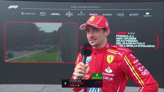 F1 | Imola, Leclerc 3°: "Almeno siamo sul podio. Ci manca poco"