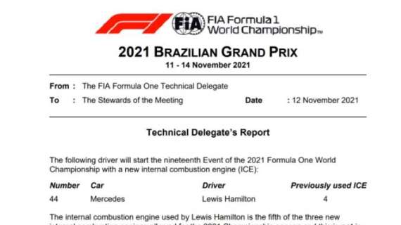 Formula 1 | UFFICIALE, Hamilton penalizzato in Brasile