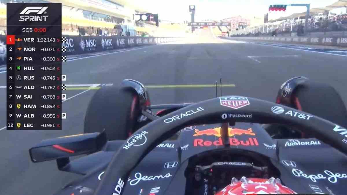 F1 Qualifiche Sprint Austin | Pole Verstappen! Poi le McLaren. Ferrari, buio totale