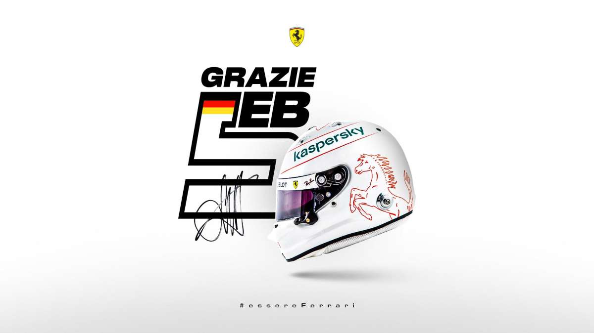 F1/ "Grazie Seb, one last time". Così la Ferrari celebra Vettel ad Abu Dhabi