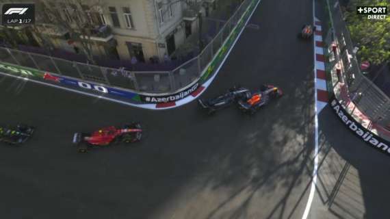 F1 | Baku, Verstappen ha danni al fondo: team radio furioso contro Russell