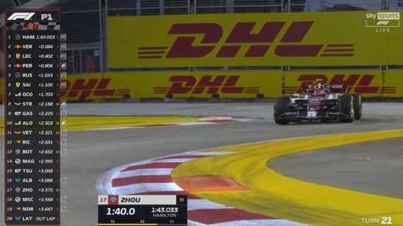 Formula 1 | FP1 Singapore, Hamilton vola. Problema ai freni per Leclerc