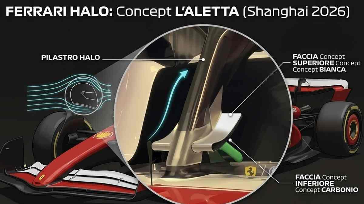F1 | Ferrari, non solo "Macarena": spunta un flap sull'Halo: a cosa serve?