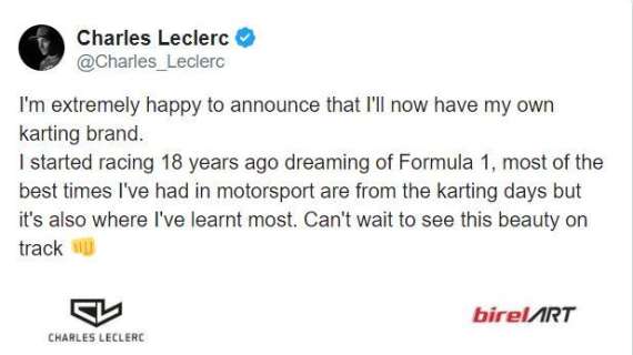 UFFICIALE / Ferrari, Leclerc apre una propria scuderia di kart