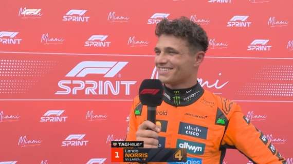 F1 | McLaren, Norris 1° nella Sprint: "La mia fortuna qui non finisce. Però..."