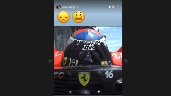 Formula 1 Ferrari Immobile della Lazio tifoso con le lacrime