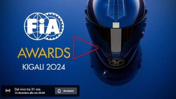 DIRETTA LIVE F1 | FIA AWARDS 2024, streaming della cerimonia dal Ruanda