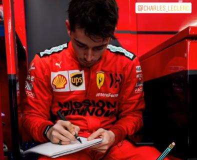 F1 / Ferrari, Vettel influenzato. Leclerc corre e prende appunti...come Senna