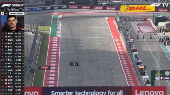 F1 | Sprint Race USA | Verstappen annienta tutti. Hamilton 2°, Leclerc 3°