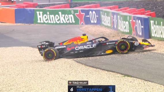 F1 | FP1 Zandvoort, Verstappen in ghiaia dopo la bandiera a scacchi