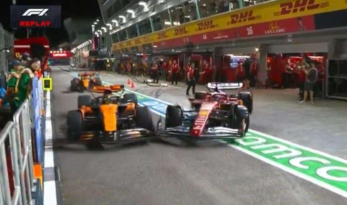 F1, FP2 Singapore, Leclerc mette Norris al muro in pitlane: penalità? 