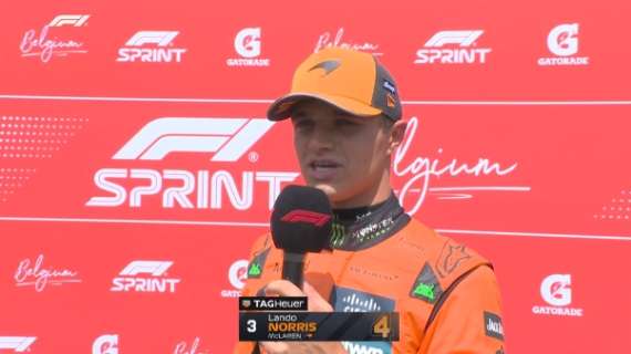 F1 | McLaren, Norris 3° nella Sprint: "Speravo in Verstappen vs Piastri..."