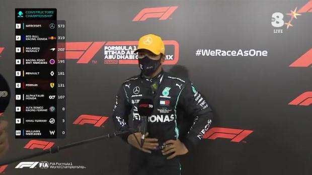 F1 / Abu Dhabi - Mercedes, Hamilton: "Causa Covid-19 non ero al 100%, non si può vincere sempre"