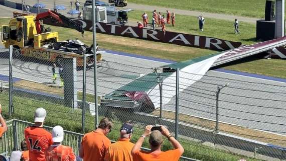F1 | Retroscena Austria: crolla l'arco pubblicitario prima del GP