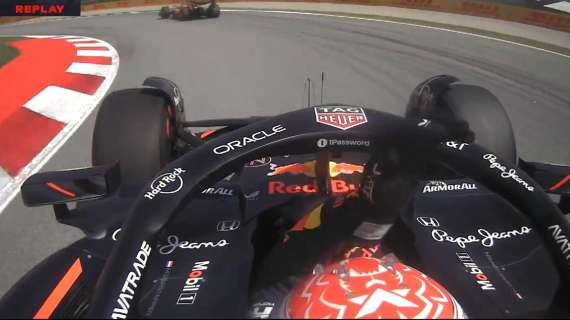 F1 | Gp Spagna, Bearman doppiato rischia di fare il patatrac con Norris e Max: Verstappen fa il gestaccio