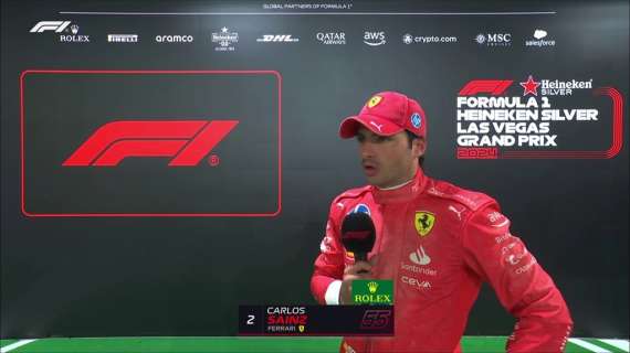 F1 | Ferrari, Sainz 2°: "Punto a vincere. Mercedes veloce? Vedremo col pieno..."