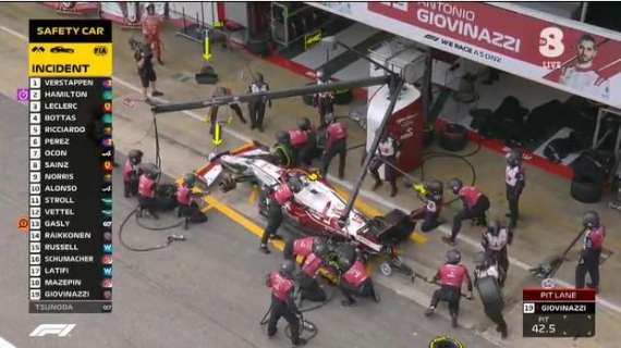 Formula 1 | Gp Spagna, Tsunoda si ferma ed è safety car. Alfa Romeo, pit stop horror per Giovinazzi