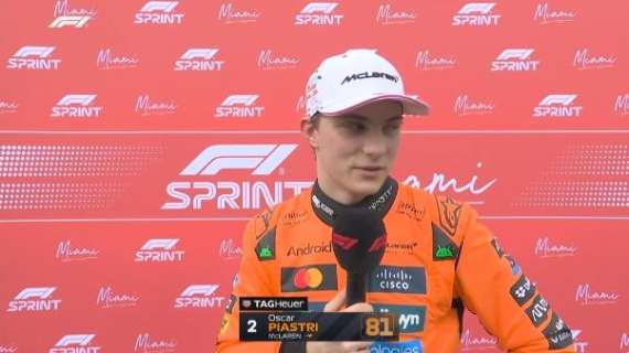 F1 | McLaren, Piastri 2° nella Sprint a Miami: "Partenza perfetta, sono deluso..."