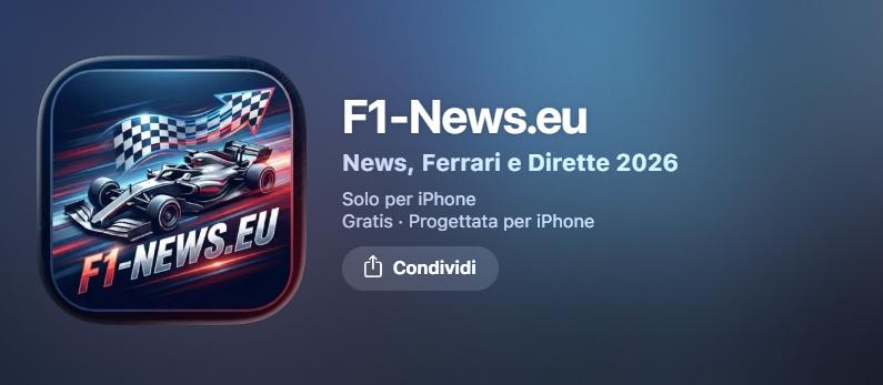 F1 | Scarica la nuova App ufficiale di F1-News: disponibile su iOS