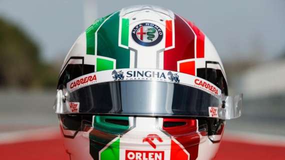 Formula 1 / Alfa Romeo C41, Giovinazzi presenta il casco 2021 
